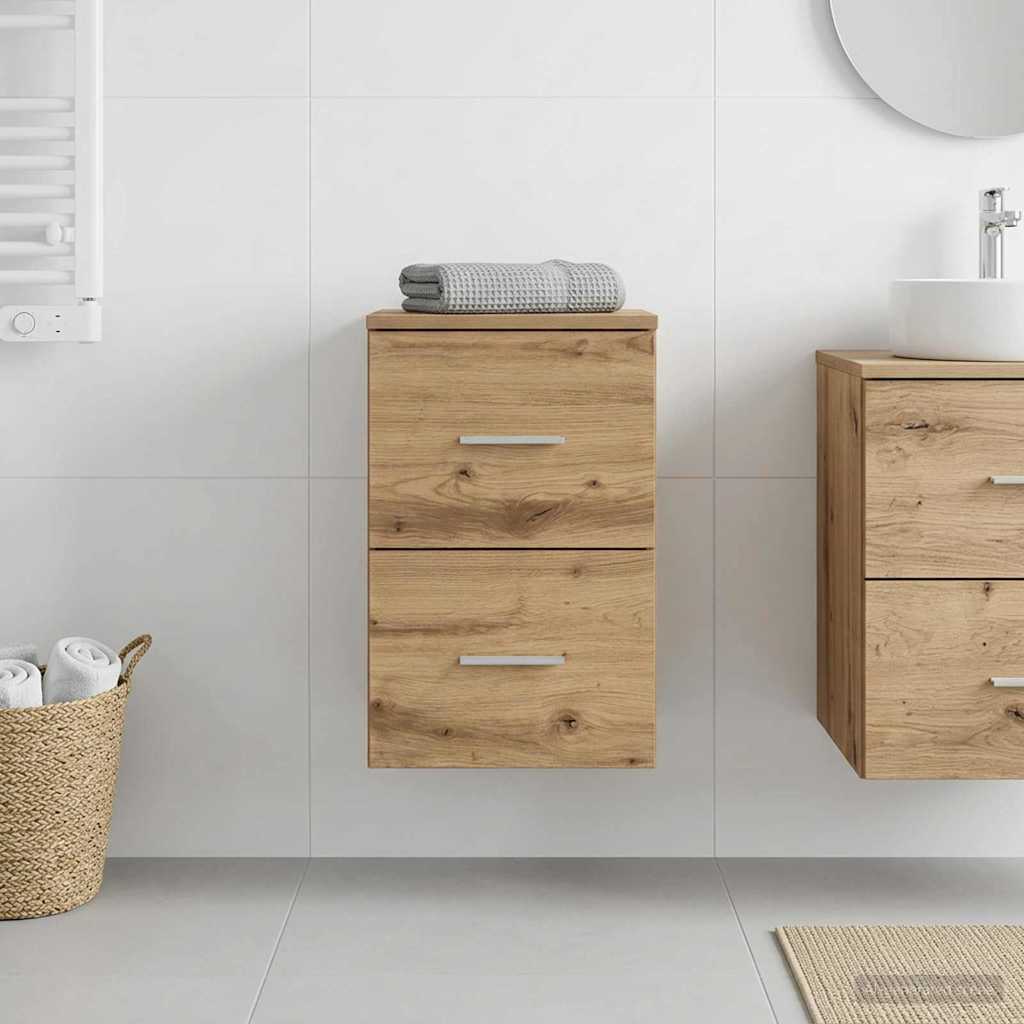 vidaXL Ντουλάπι Μπάνιου Ενδιάμεσο Artisan Δρυς 30 x 35 x 50 εκ.