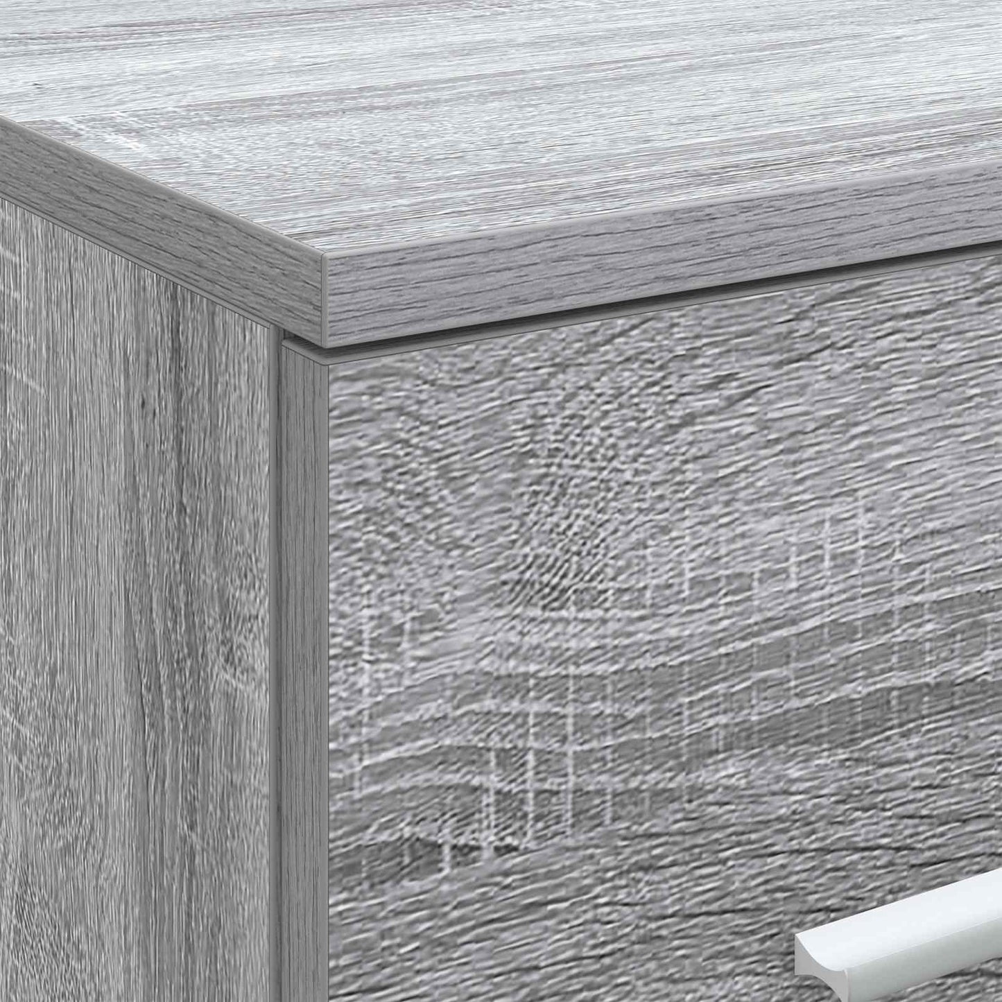 vidaXL Ντουλάπι Μπάνιου Ενδιάμεσο Γκρι Sonoma 30 x 41 x 50 εκ.