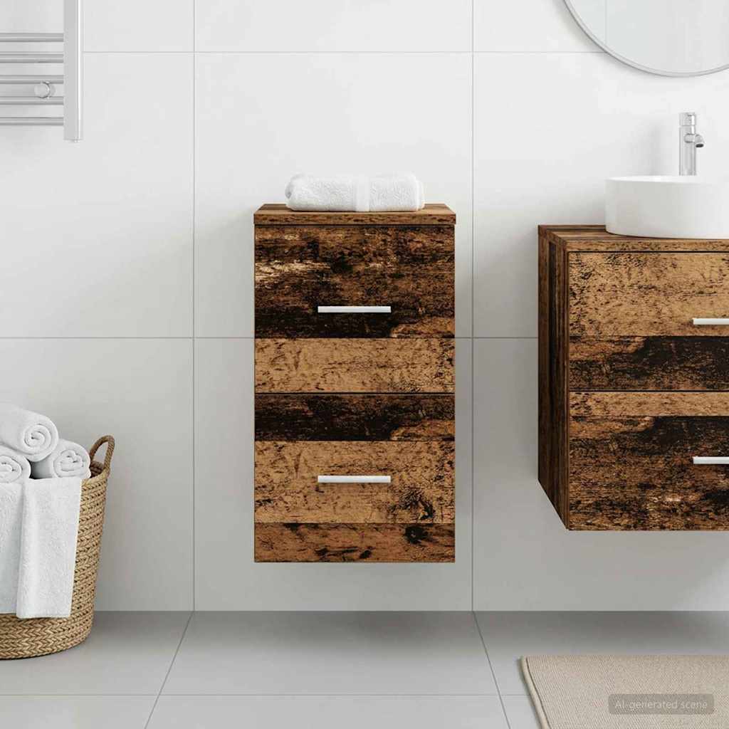 vidaXL Ντουλάπι Μπάνιου Ενδιάμεσο Artisan Δρυς 30 x 44,5 x 50 εκ.