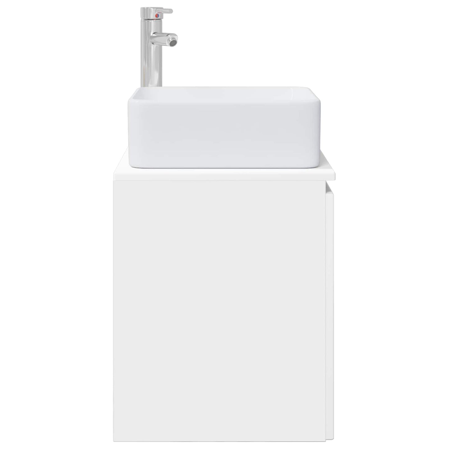vidaXL Επιτοίχια Λεκάνη Έπιπλο Λευκό 49,5 x 41 x 63 εκ