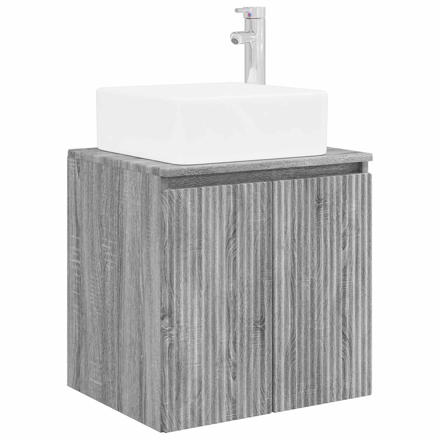 vidaXL Επιτοίχια Λεκάνη Έπιπλο Γκρι Sonoma 49,5 x 41 x 63 εκ