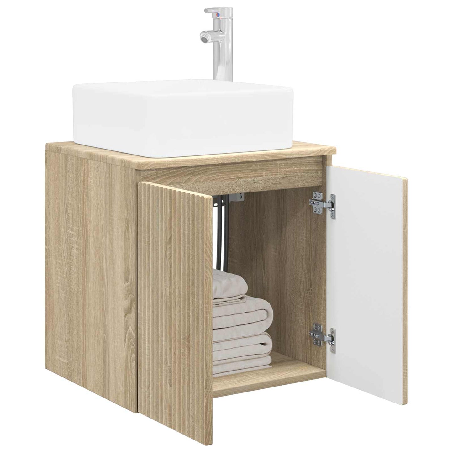 vidaXL Επιτοίχια Λεκάνη Έπιπλο Sonoma Δρυς 53 x 35 x 63 εκ