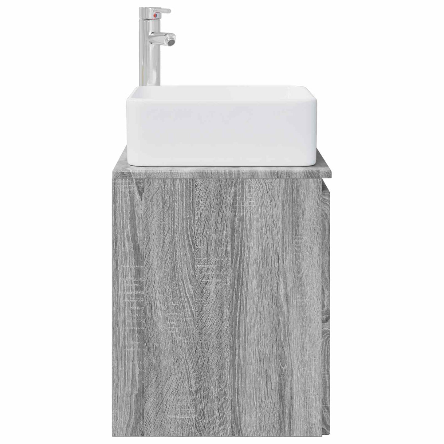 vidaXL Επιτοίχια Λεκάνη Έπιπλο Γκρι Sonoma 53 x 35 x 63 εκ