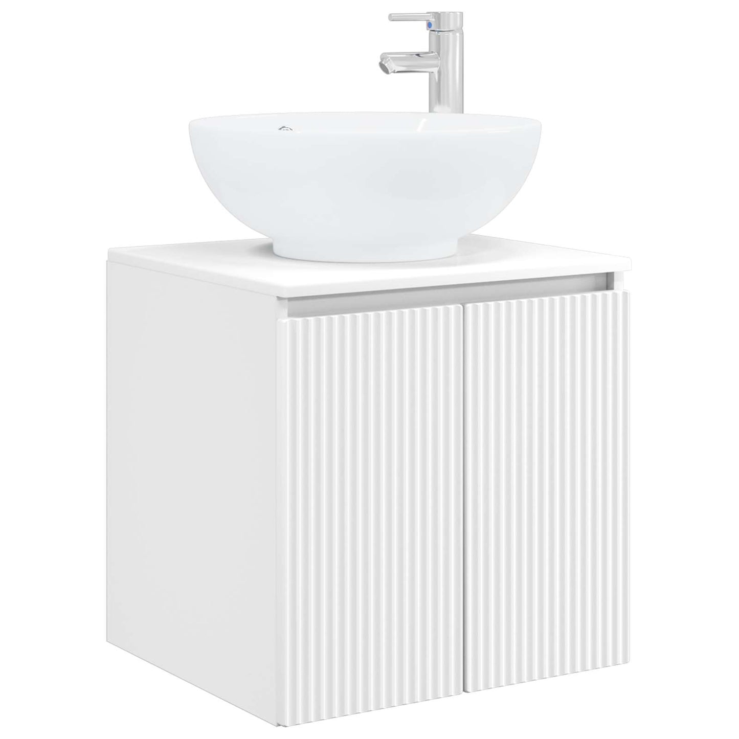 vidaXL Επιτοίχια Λεκάνη Έπιπλο Λευκό 49,5 x 44,5 x 65 εκ