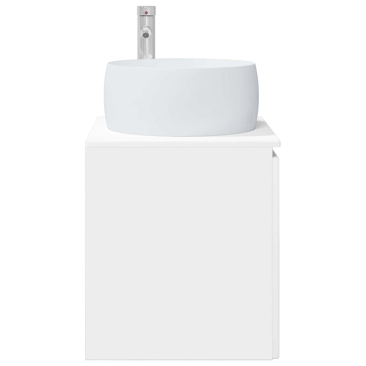 vidaXL Επιτοίχια Λεκάνη Έπιπλο Λευκό 49,5 x 44,5 x 66 εκ