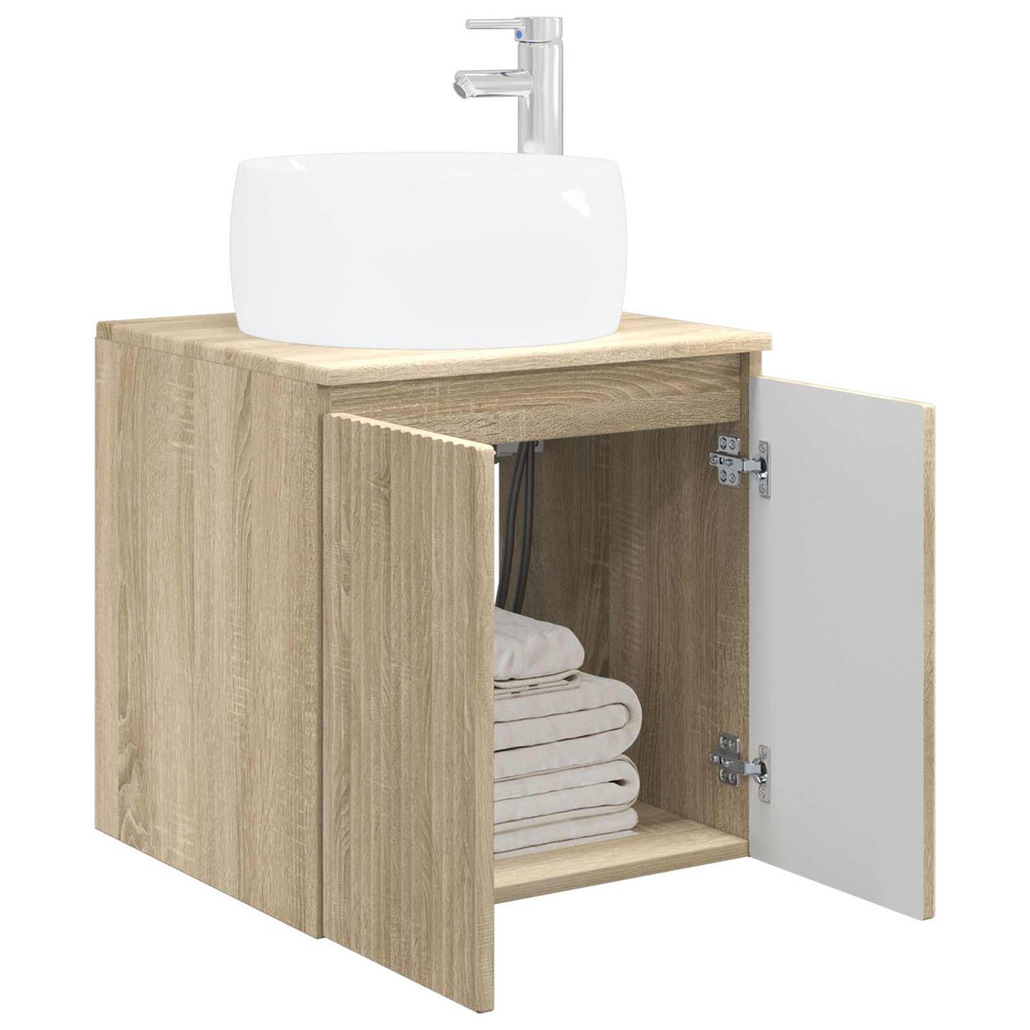 vidaXL Επιτοίχια Λεκάνη Έπιπλο Sonoma Δρυς 49,5 x 44,5 x 66 εκ