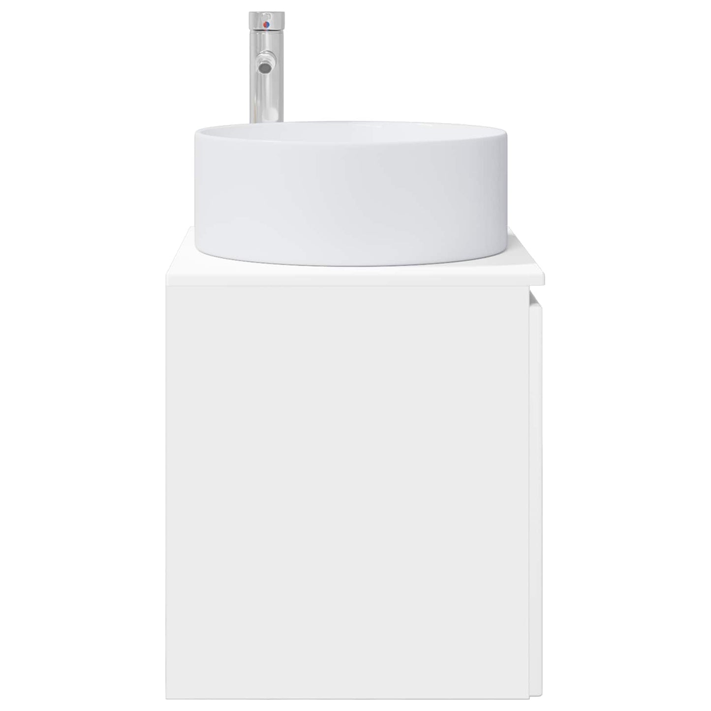 vidaXL Επιτοίχιος νιπτήρας βανίλιας Λευκό 49,5 x 44,5 x 65,5 εκ