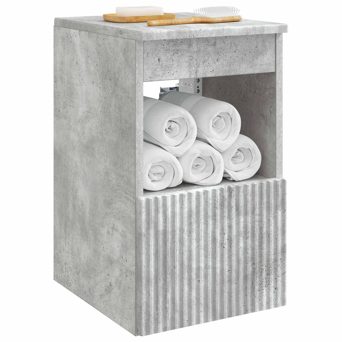 vidaXL Ντουλάπι Μπάνιου Γκρι Σκυροδέματος 30 x 35 x 50 εκ.