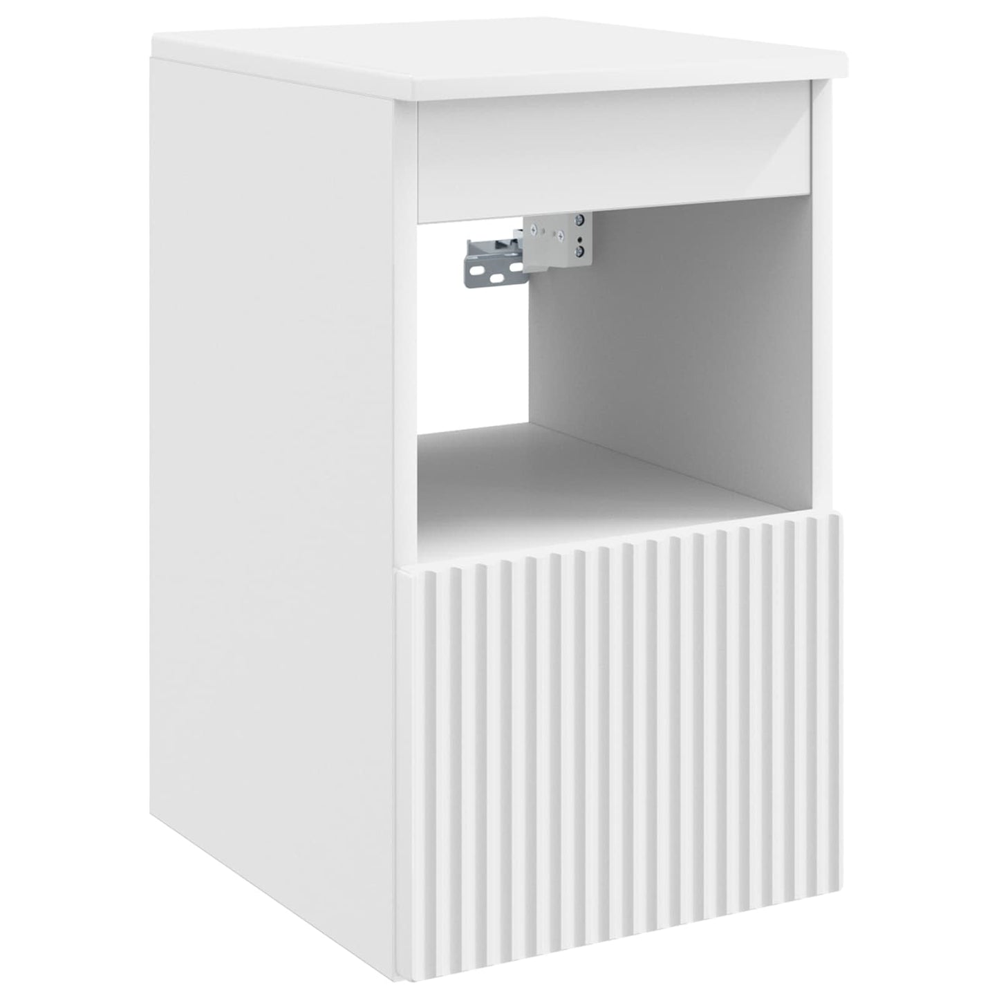 vidaXL Ντουλάπι Μπάνιου Λευκό 30 x 44,5 x 50 εκ. Επεξεργασμένο Ξύλο