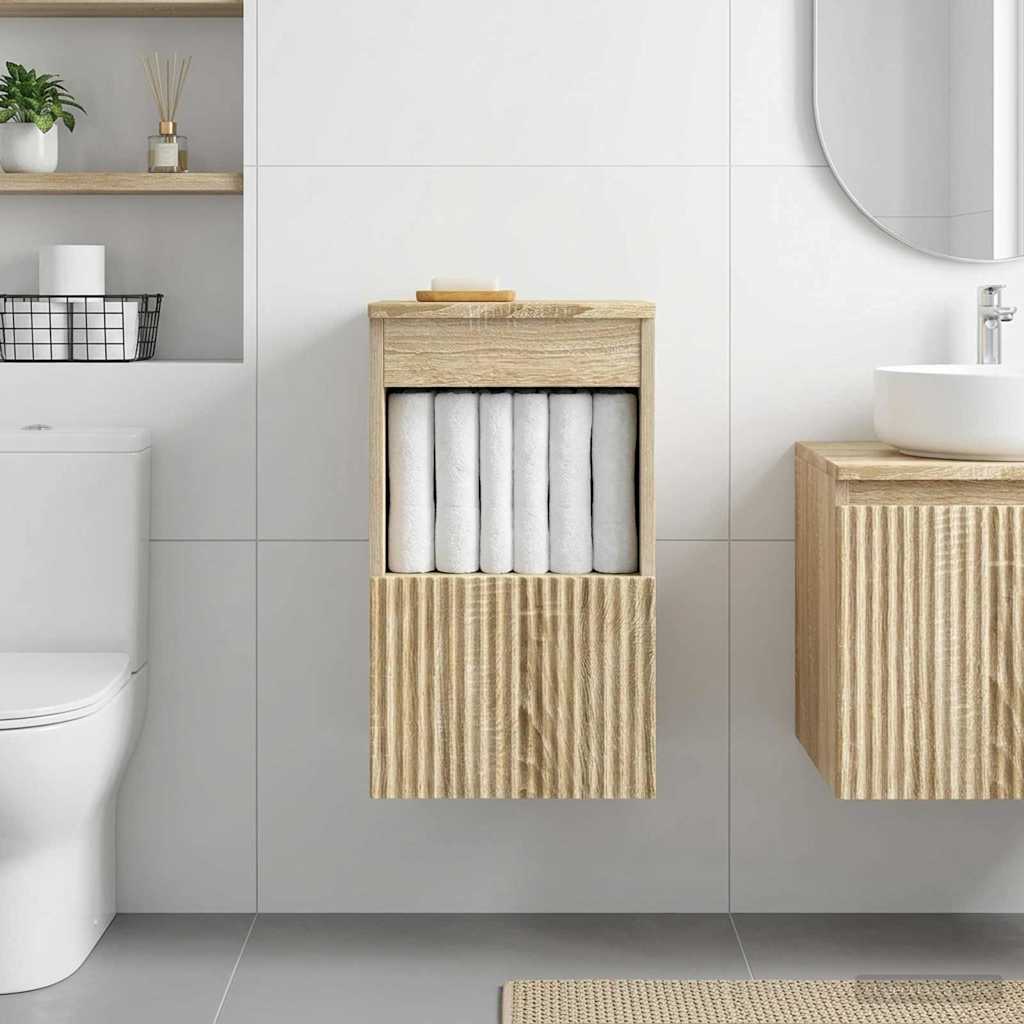 vidaXL Ντουλάπι Μπάνιου Sonoma Δρυς 30 x 44,5 x 50 εκ.