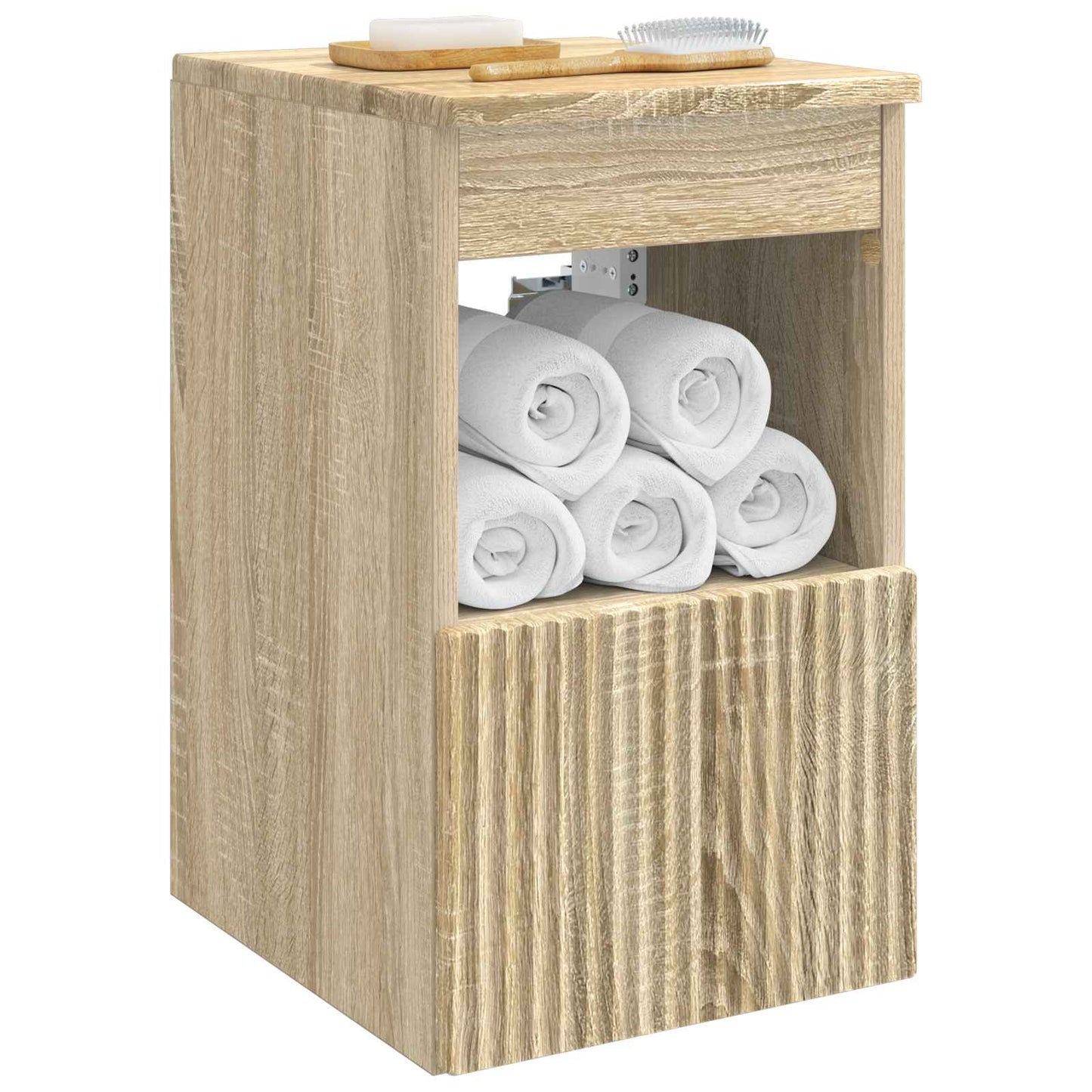 vidaXL Ντουλάπι Μπάνιου Sonoma Δρυς 30 x 44,5 x 50 εκ.