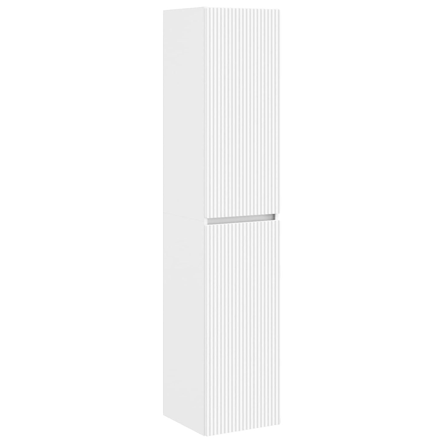 vidaXL Τοίχου Ντουλάπα Μπάνιου Λευκό 33 x 34,5 x 160 εκ