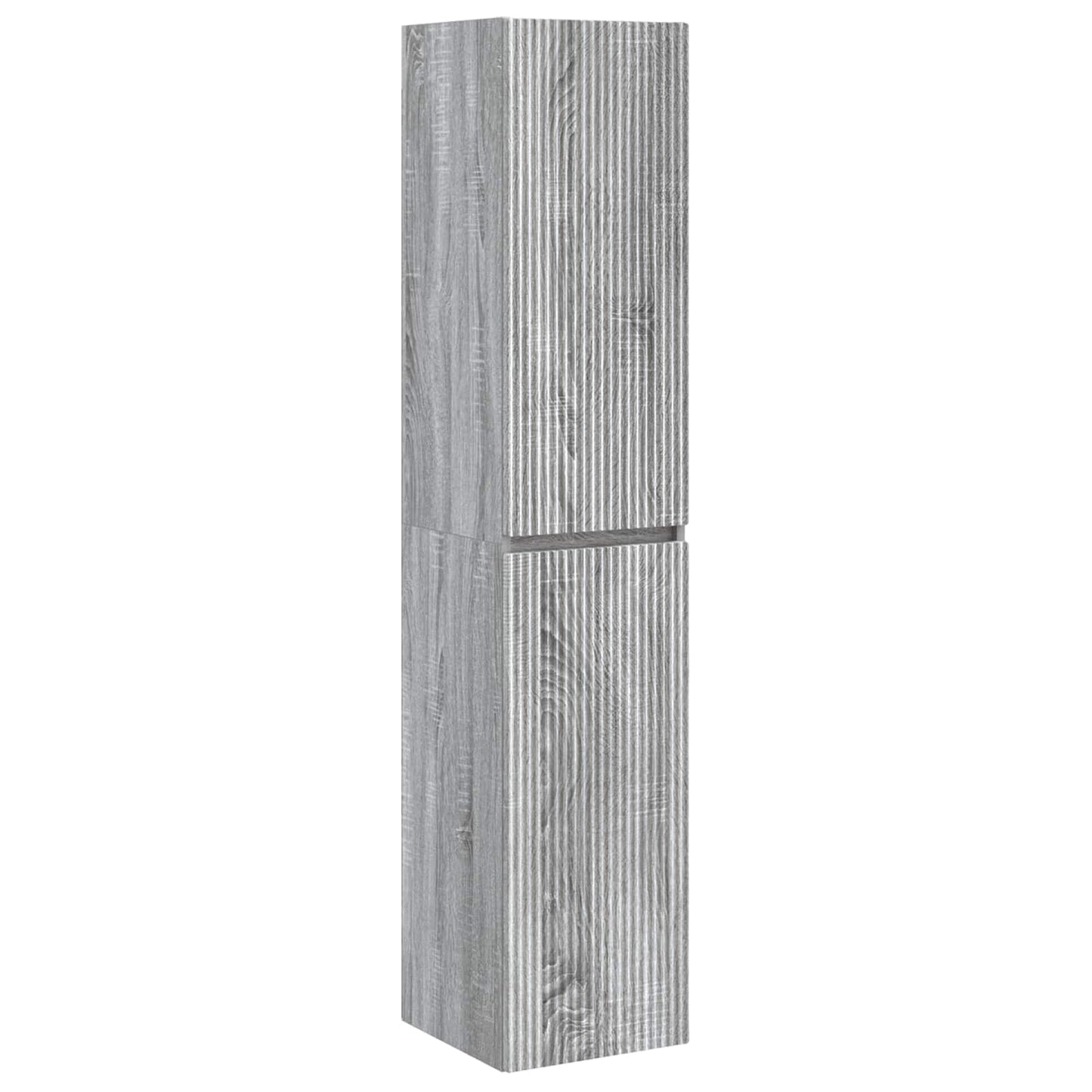 vidaXL Τοίχου Ντουλάπα Μπάνιου Γκρι Sonoma 33 x 34,5 x 160 εκ