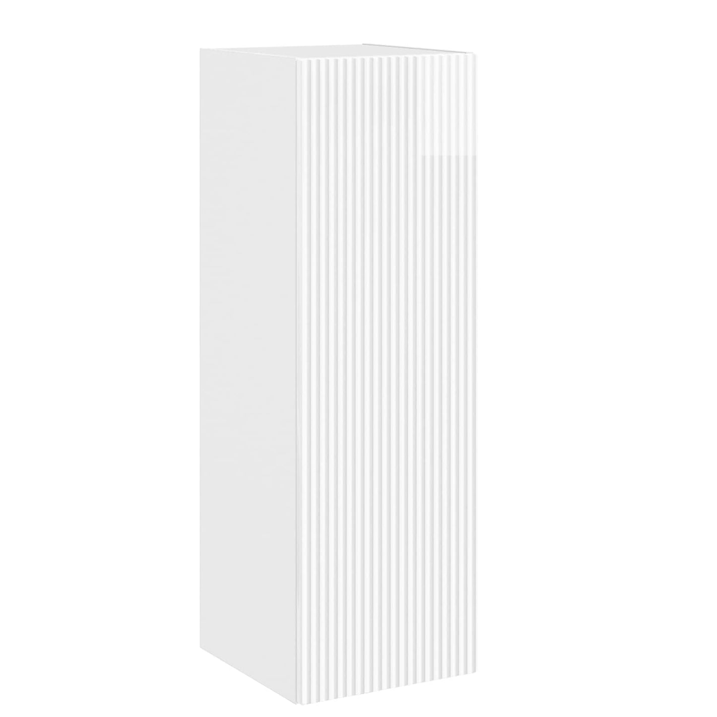 vidaXL Τοίχου Ντουλάπα Μπάνιου Γυαλιστερό Λευκό 33 x 34,5 x 60 εκ