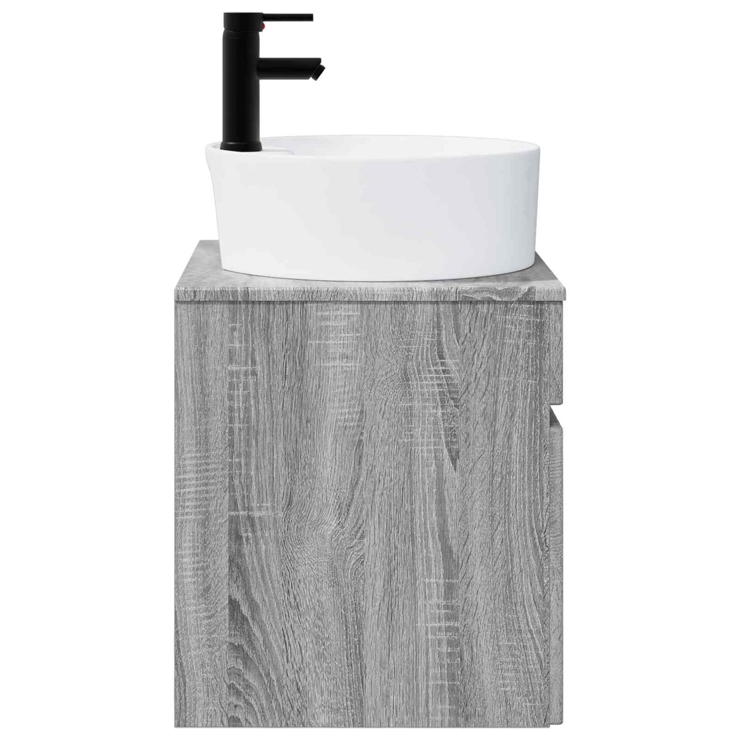 vidaXL Επιτοίχιος νιπτήρας βανίλιας Γκρι Sonoma 49 x 44,5 x 65 εκ