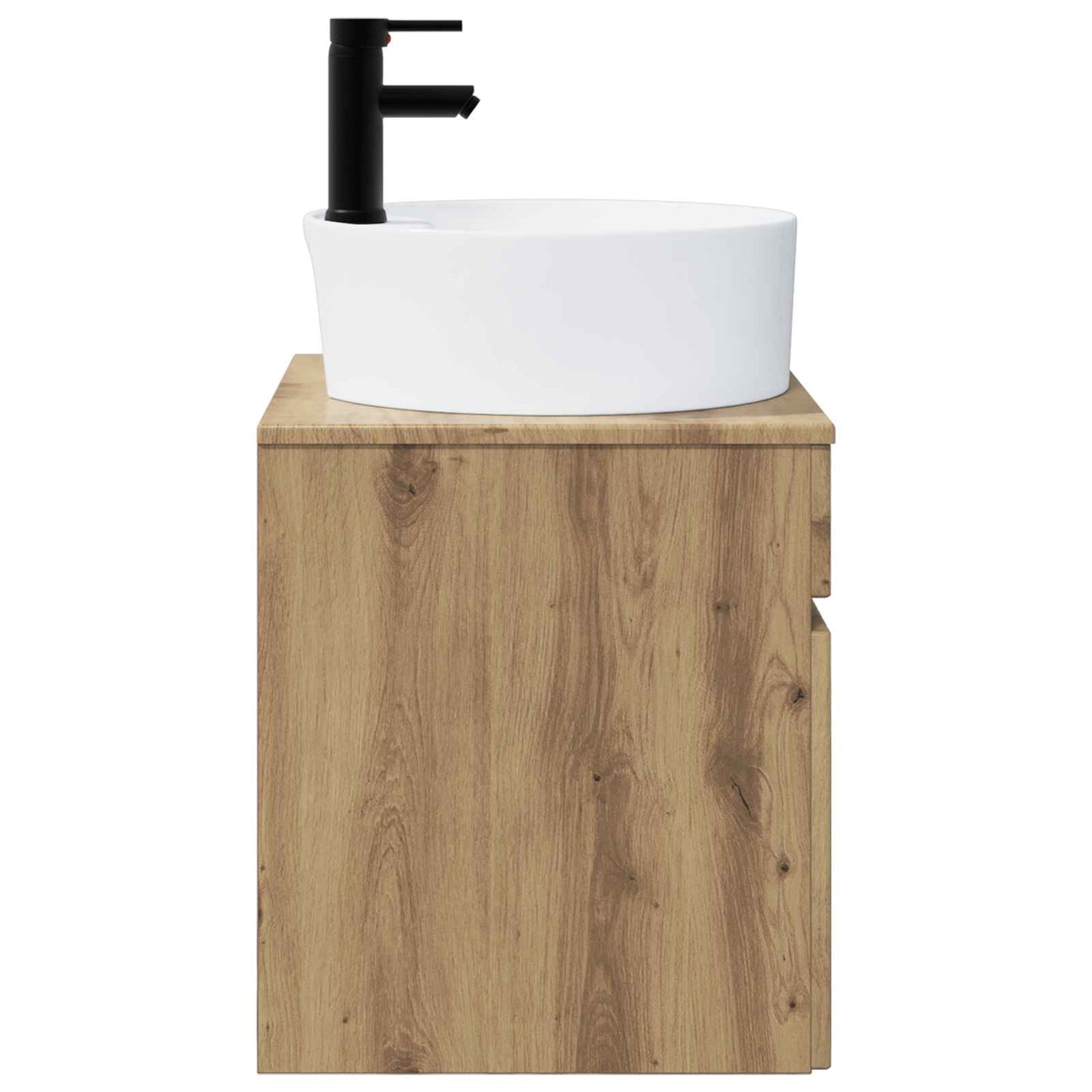 vidaXL Επιτοίχιος νιπτήρας βανίλιας Artisan Δρυς 49 x 44,5 x 65 εκ