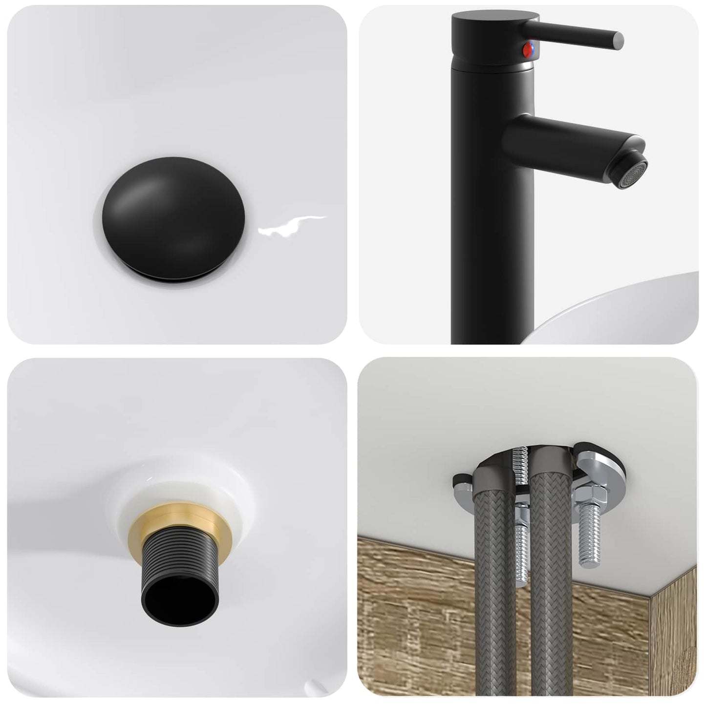 vidaXL Επιτοίχιος νιπτήρας βανίλιας Sonoma Δρυς 49 x 44,5 x 66 εκ