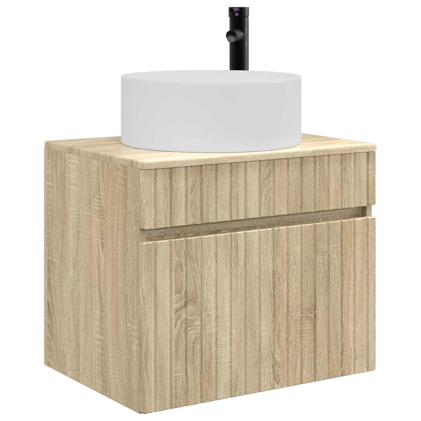 vidaXL Τοίχου Ντουλάπα Μπάνιου Sonoma Δρυς 59 x 44,5 x 50 εκ