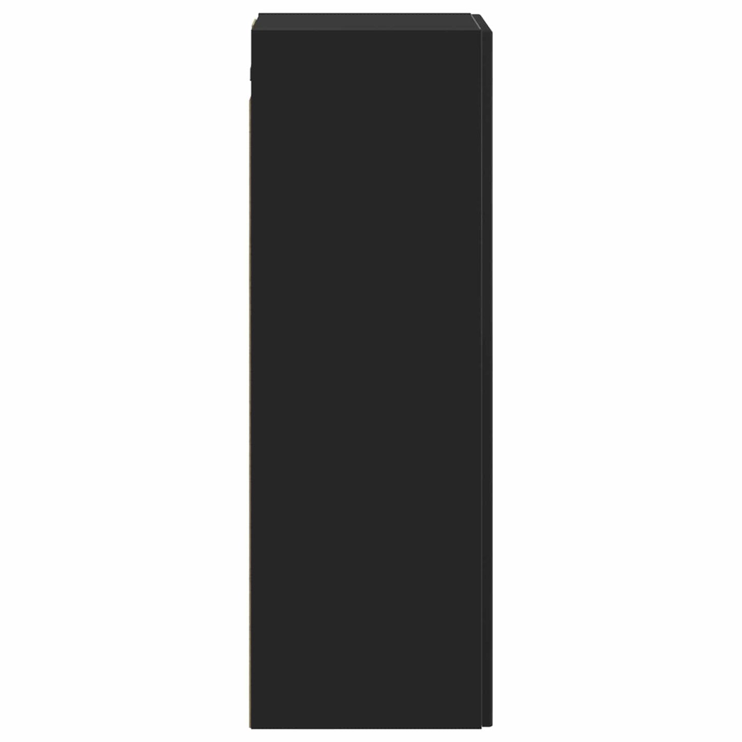vidaXL Τοίχου Ντουλάπα Μπάνιου Μαύρο 33 x 34,5 x 60 εκ