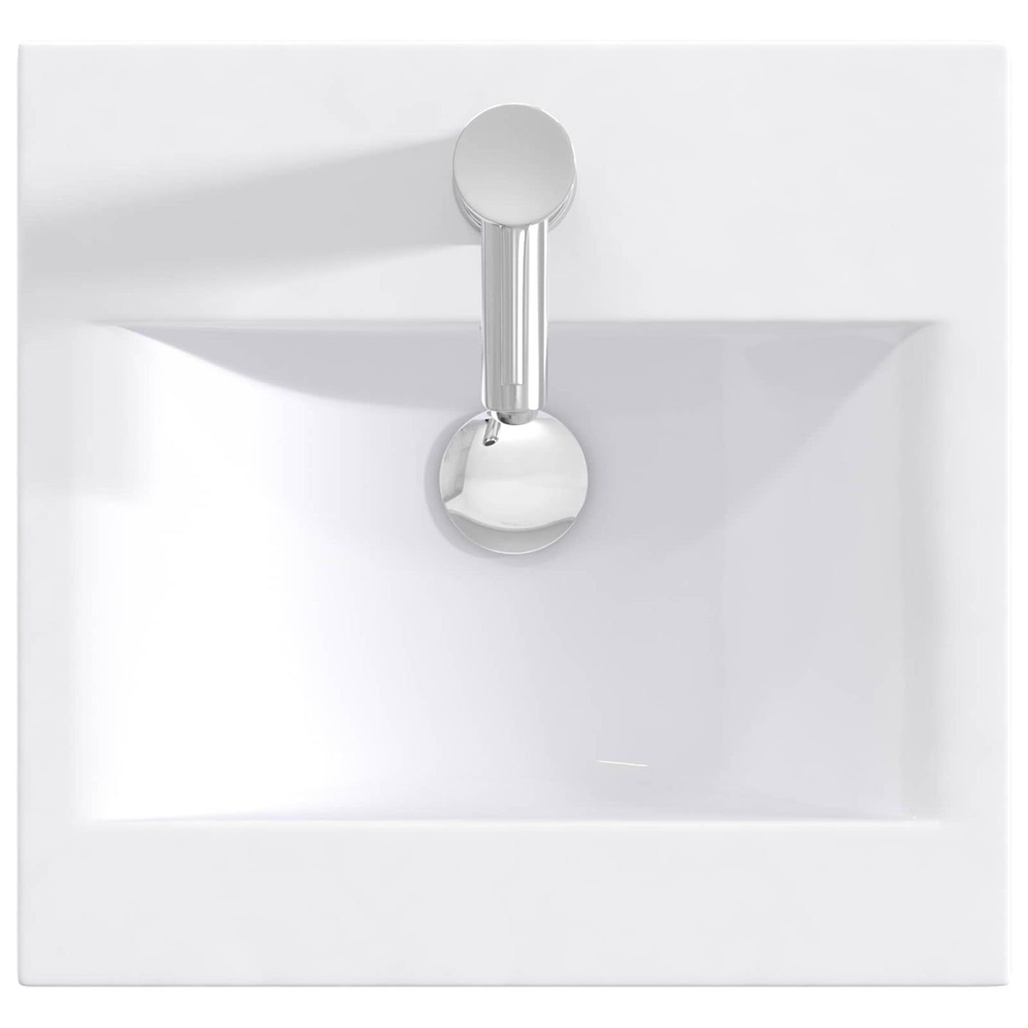 vidaXL Καθρέφτης μπάνιου με νιπτήρα Λευκό 42 x 40 x 84,5 εκ