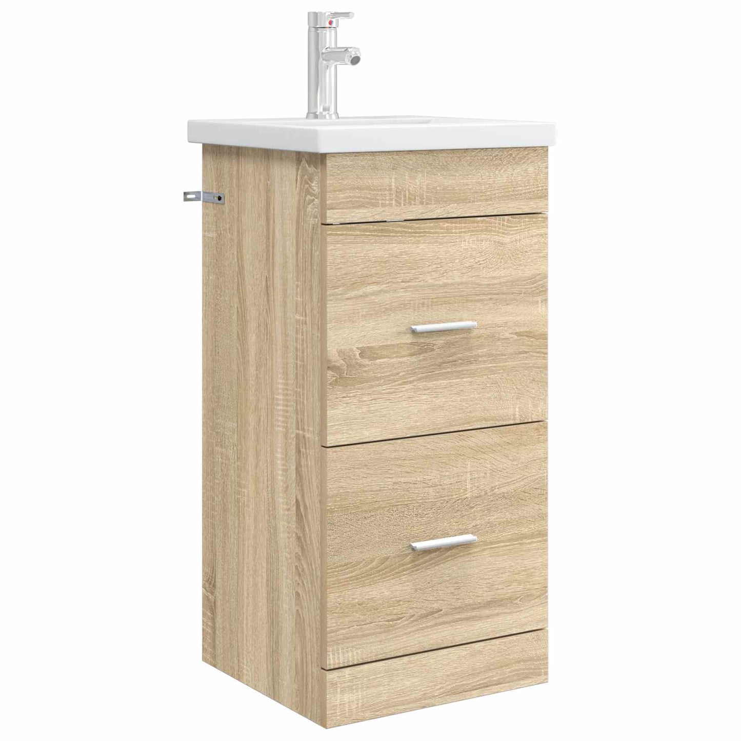 vidaXL Καθρέφτης μπάνιου με νιπτήρα Sonoma Δρυς 42 x 40 x 84,5 εκ