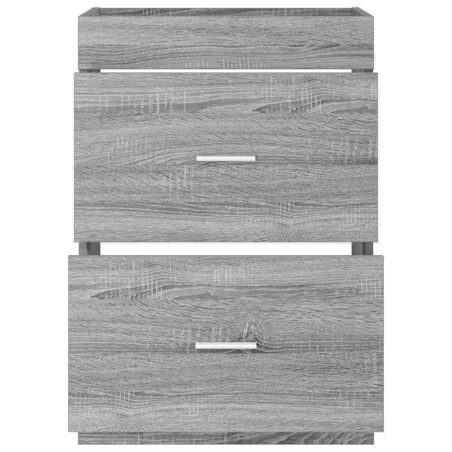 vidaXL Ντουλάπι Κάτω από τον Νιπτήρα Γκρι Sonoma 56 x 37,5 x 81 εκ
