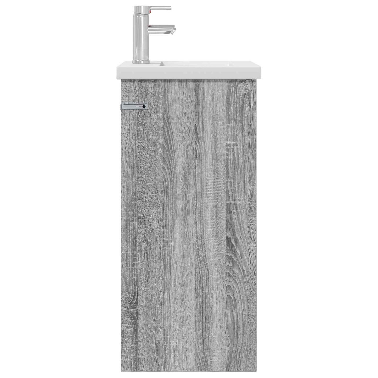 vidaXL Καθρέφτης μπάνιου με νιπτήρα Γκρι Sonoma 42 x 40 x 84,5 εκ