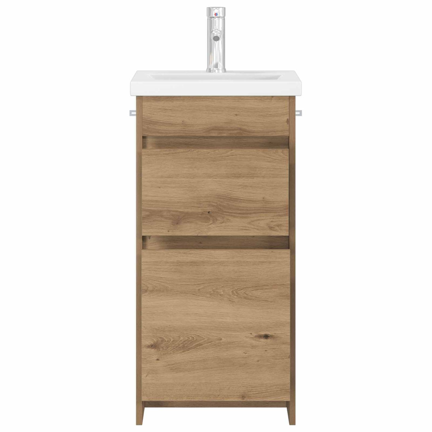 vidaXL Καθρέφτης μπάνιου με νιπτήρα Artisan Δρυς 42 x 40 x 84,5 εκ
