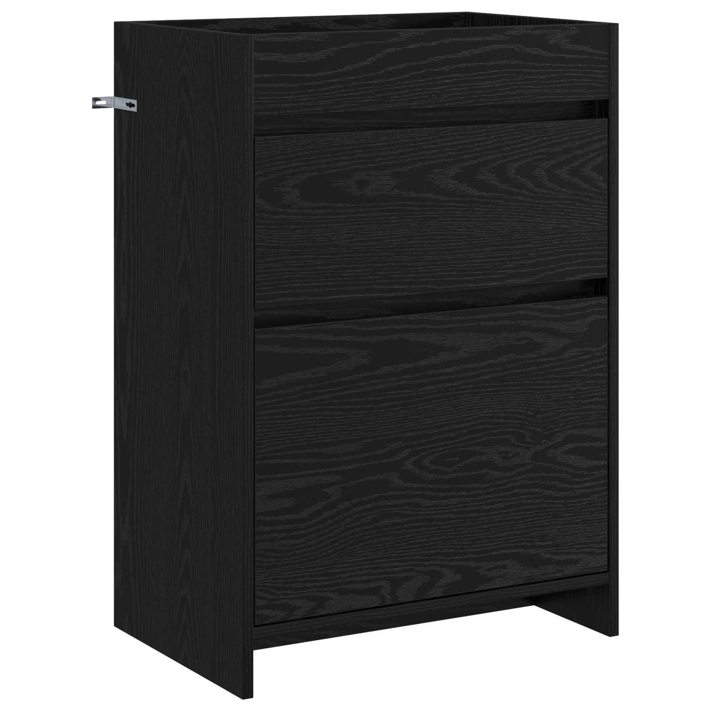 vidaXL Ντουλάπι Κάτω από τον Νιπτήρα Μαύρη Δρυς 56 x 37,5 x 81 εκ