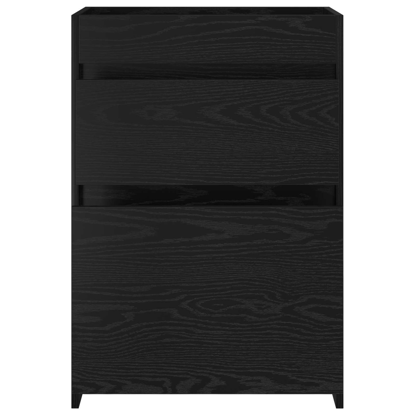 vidaXL Ντουλάπι Κάτω από τον Νιπτήρα Μαύρη Δρυς 56 x 37,5 x 81 εκ