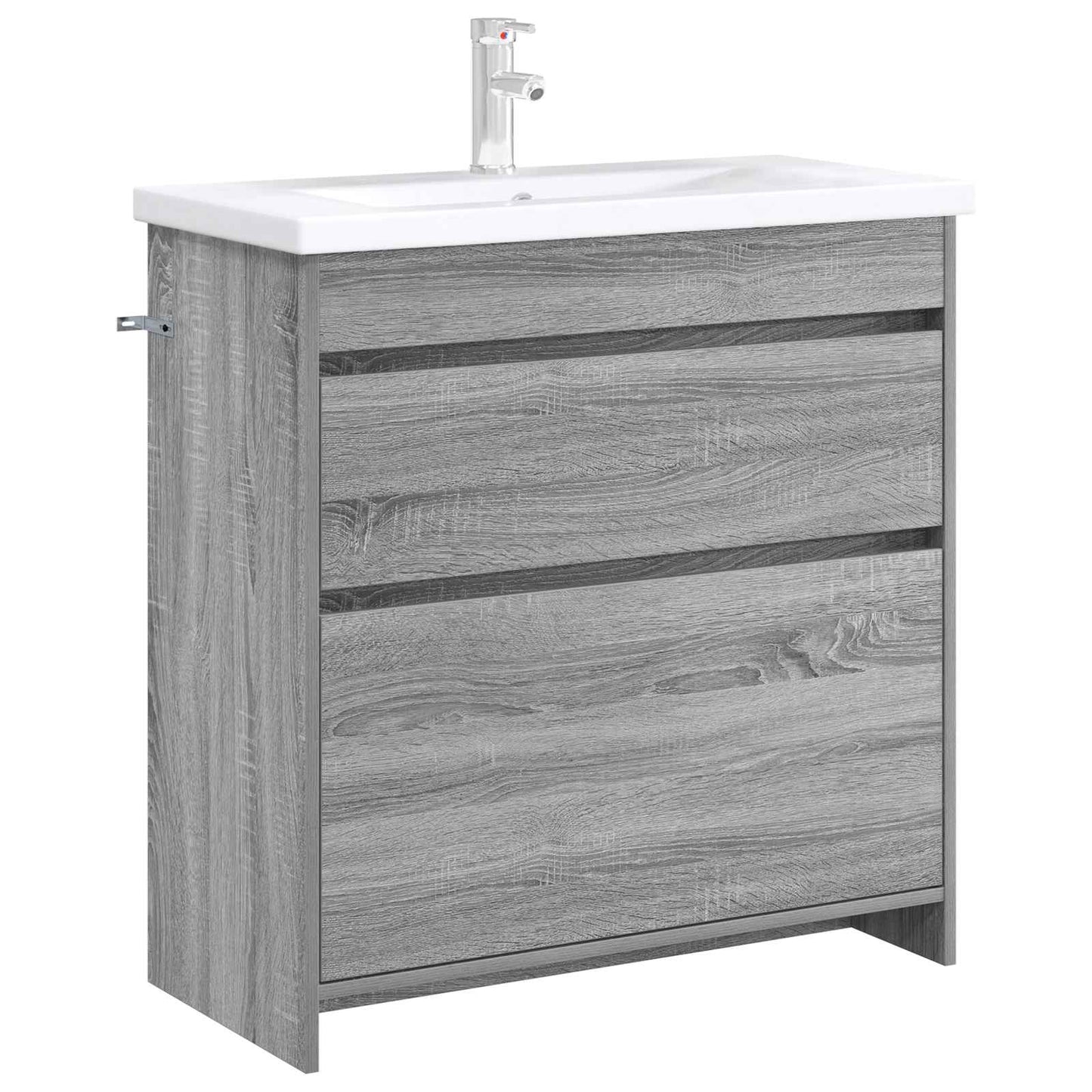 vidaXL Ντουλάπι Κάτω από τον Νιπτήρα Γκρι Sonoma 78,5 x 37,5 x 81 εκ