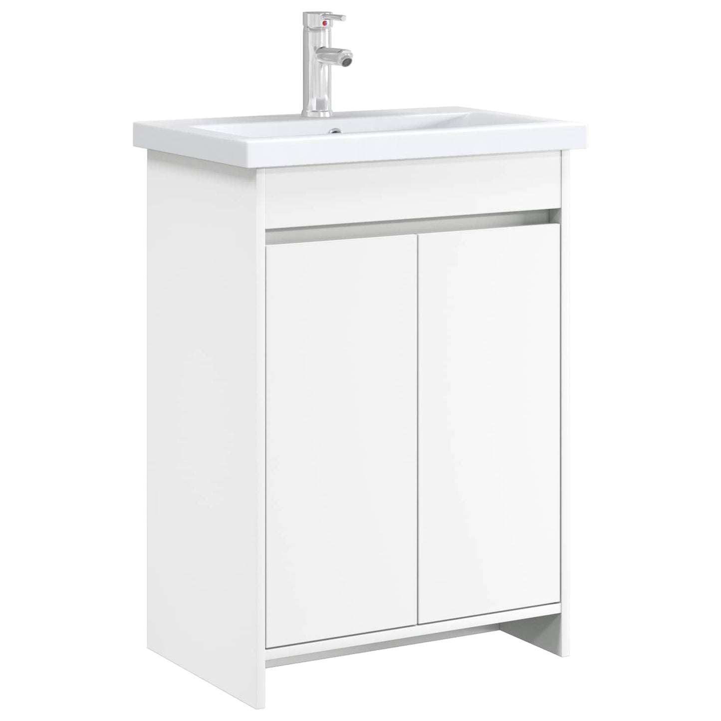 vidaXL Ντουλάπι Κάτω από τον Νιπτήρα Λευκό 56 x 37,5 x 81 εκ