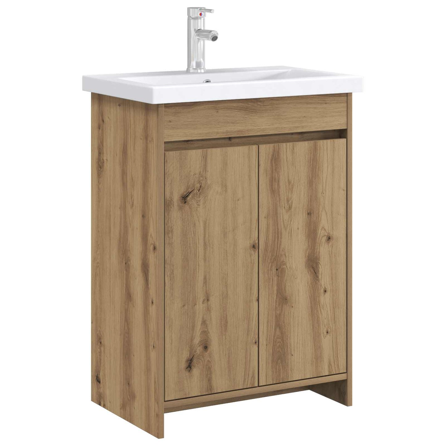 vidaXL Ντουλάπι Κάτω από τον Νιπτήρα Artisan Δρυς 56 x 37,5 x 81 εκ
