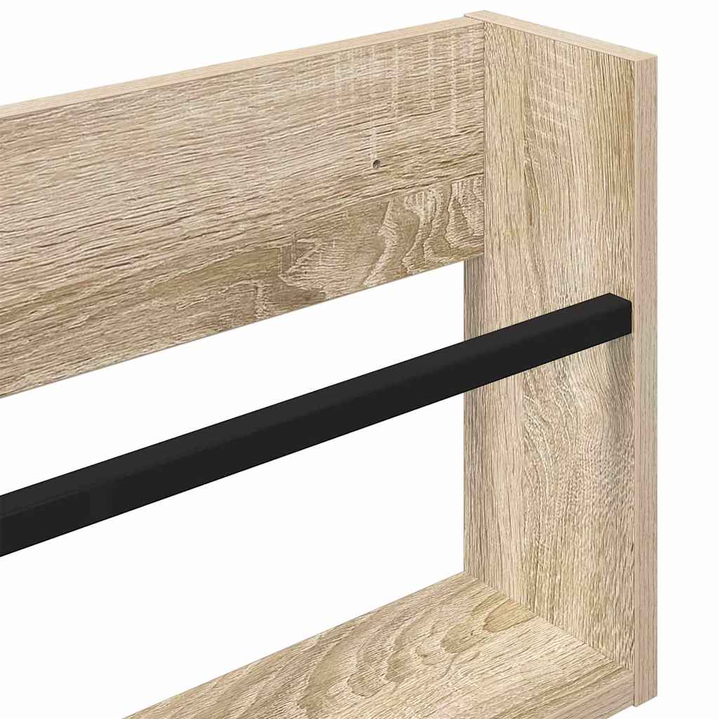 vidaXL Ράφι Περιοδικών με ράφι 2 pcs Δρύς Sonoma 60 x 12 x 30 εκ