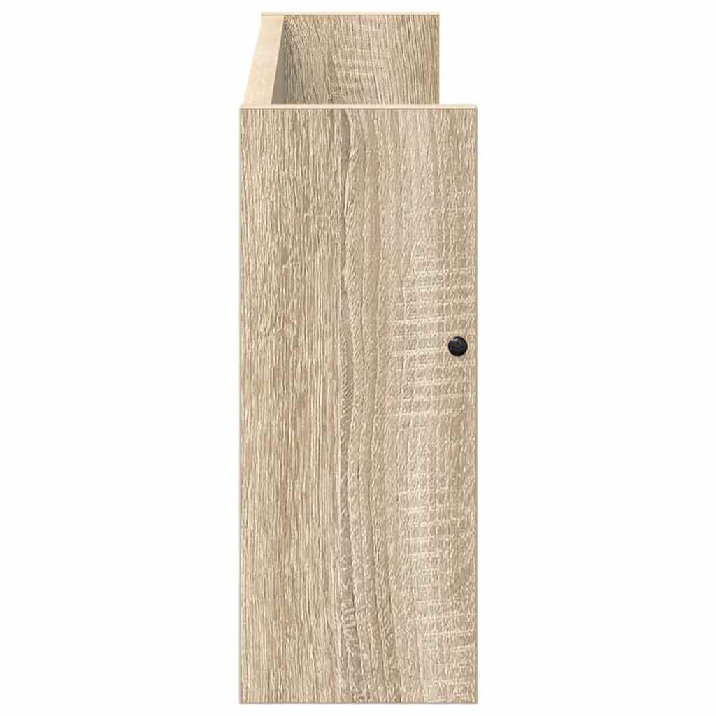 vidaXL Ράφι Περιοδικών με ράφι 2 pcs Δρύς Sonoma 60 x 12 x 30 εκ