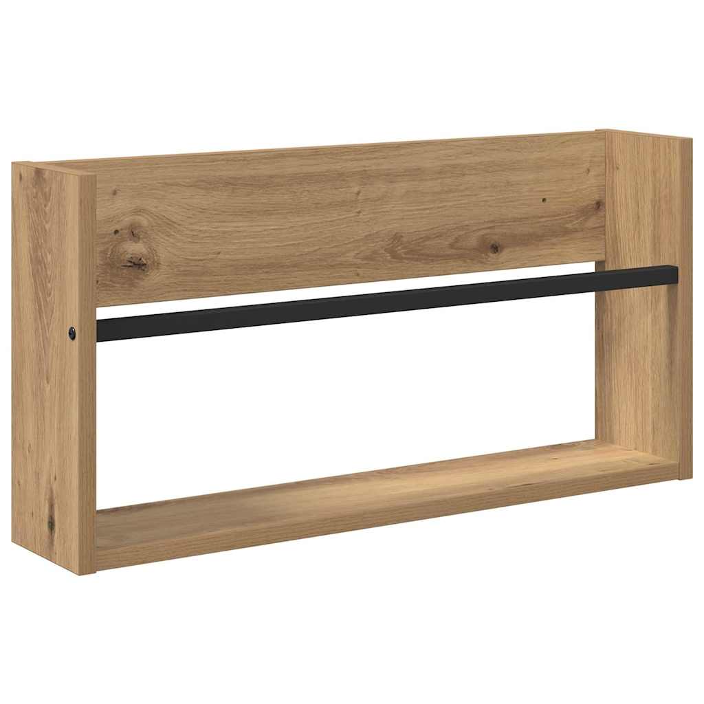 vidaXL Ράφι Περιοδικών με ράφι 2 pcs Artisan Oak 60 x 12 x 30 εκ