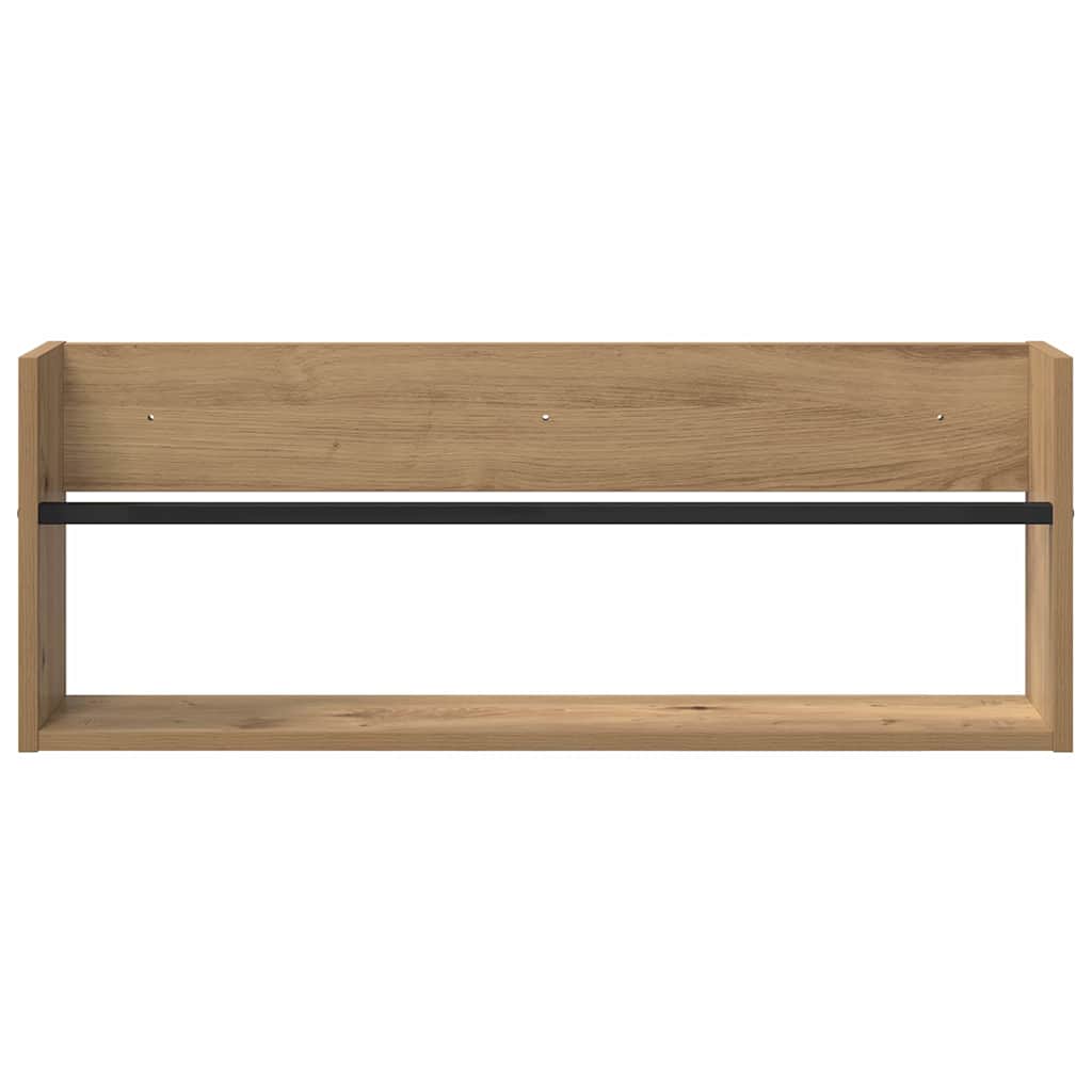 vidaXL Ράφι Περιοδικών Artisan Oak 80 x 12 x 30 εκ Επεξεργασμένο ξύλο