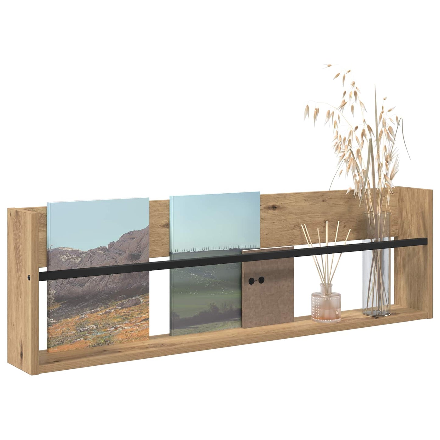 vidaXL Ράφι Περιοδικών Artisan Oak 100 x 12 x 30 εκ Επεξεργασμένο ξύλο