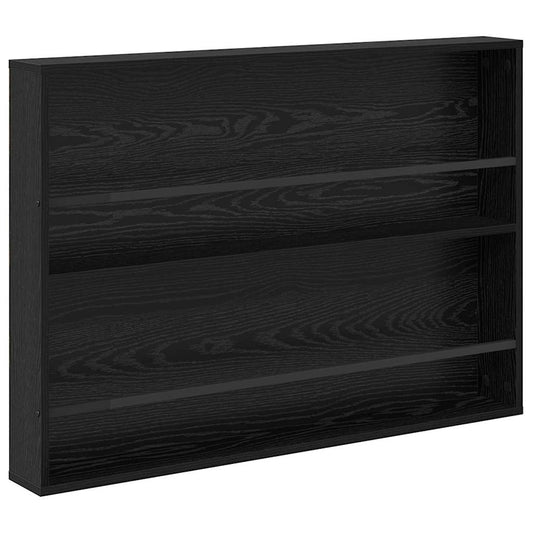 vidaXL Ράφι Περιοδικών Μαύρη Οξυά 100 x 12 x 70 εκ Επεξεργασμένο ξύλο
