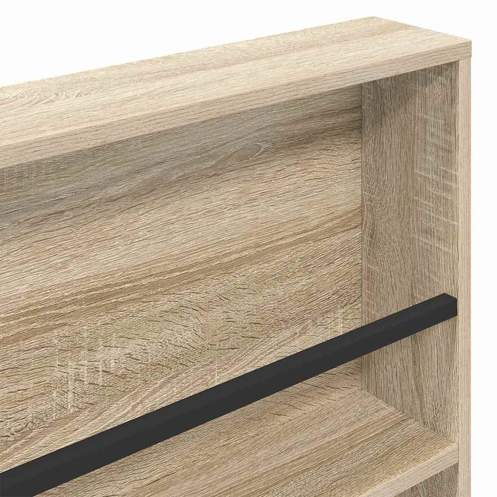 vidaXL Ράφι Περιοδικών Δρύς Sonoma 100 x 12 x 70 εκ Επεξεργασμένο ξύλο