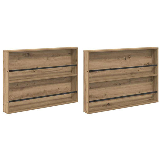 vidaXL Ράφι Περιοδικών με ράφι 2 pcs Artisan Oak 100 x 12 x 70 εκ