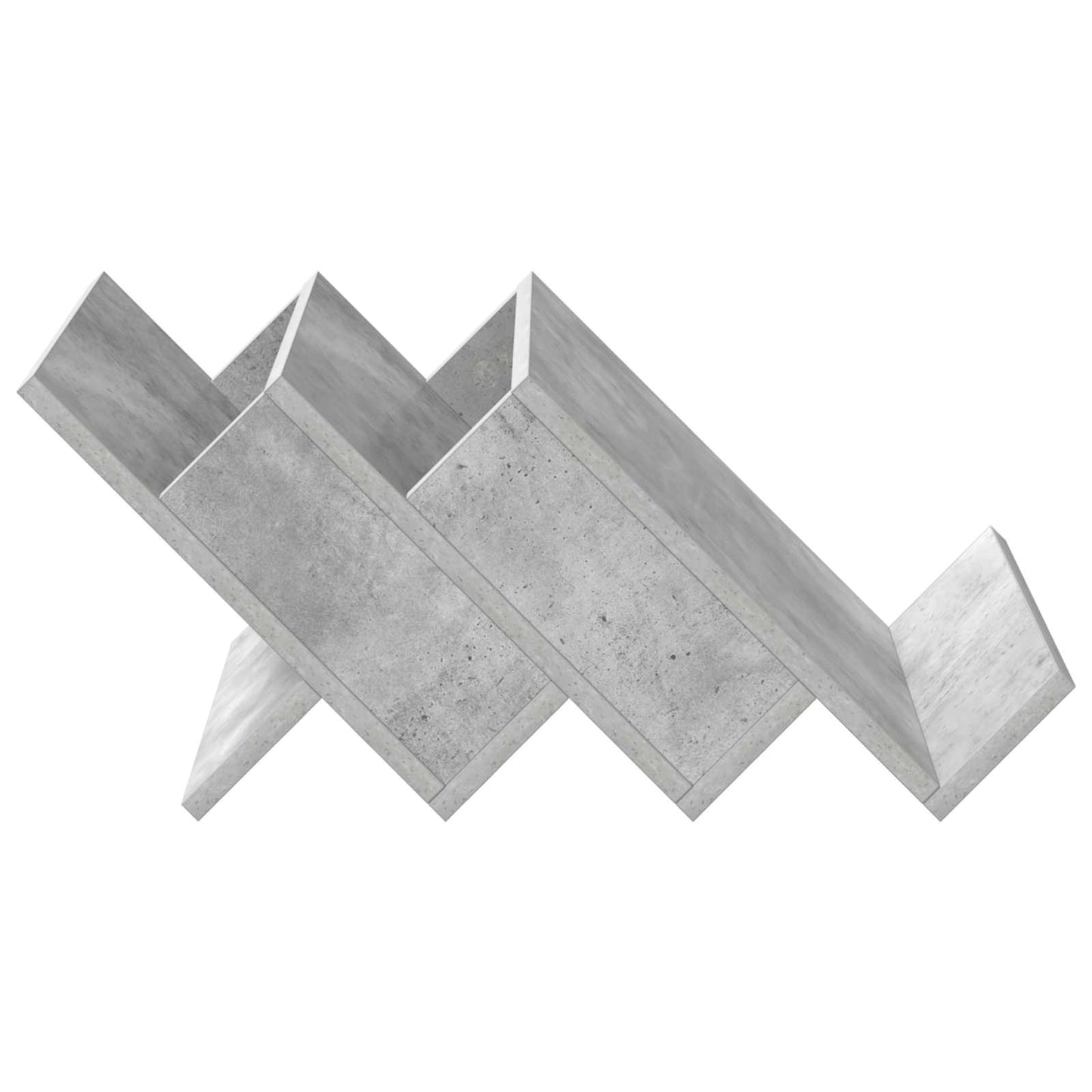 vidaXL Ράφι Περιοδικών με ράφι Γκρι Μπετόν 53 x 40 x 28.5 εκ