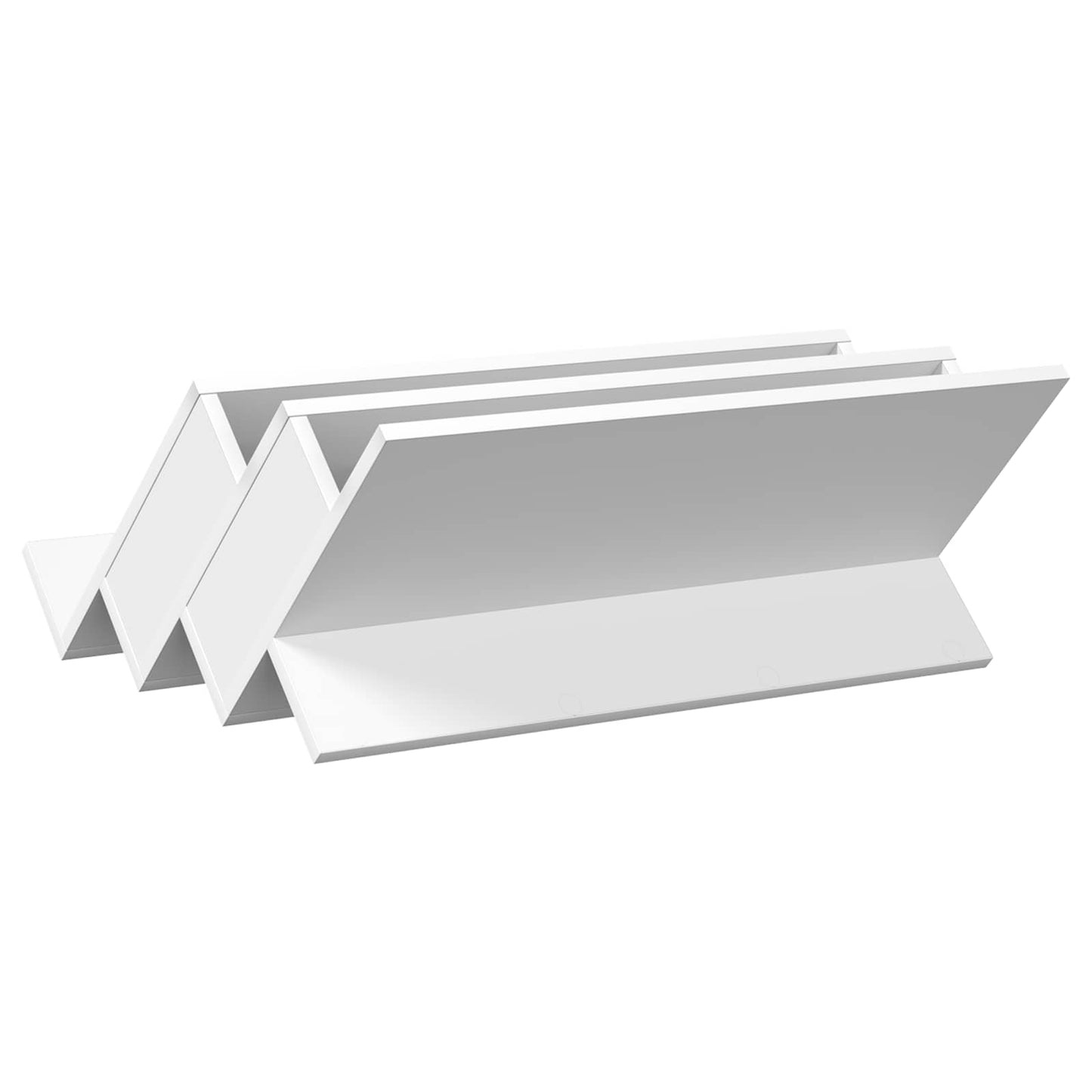 vidaXL Ράφι Περιοδικών Λευκό 65 x 53 x 28,5 εκ Επεξεργασμένο ξύλο