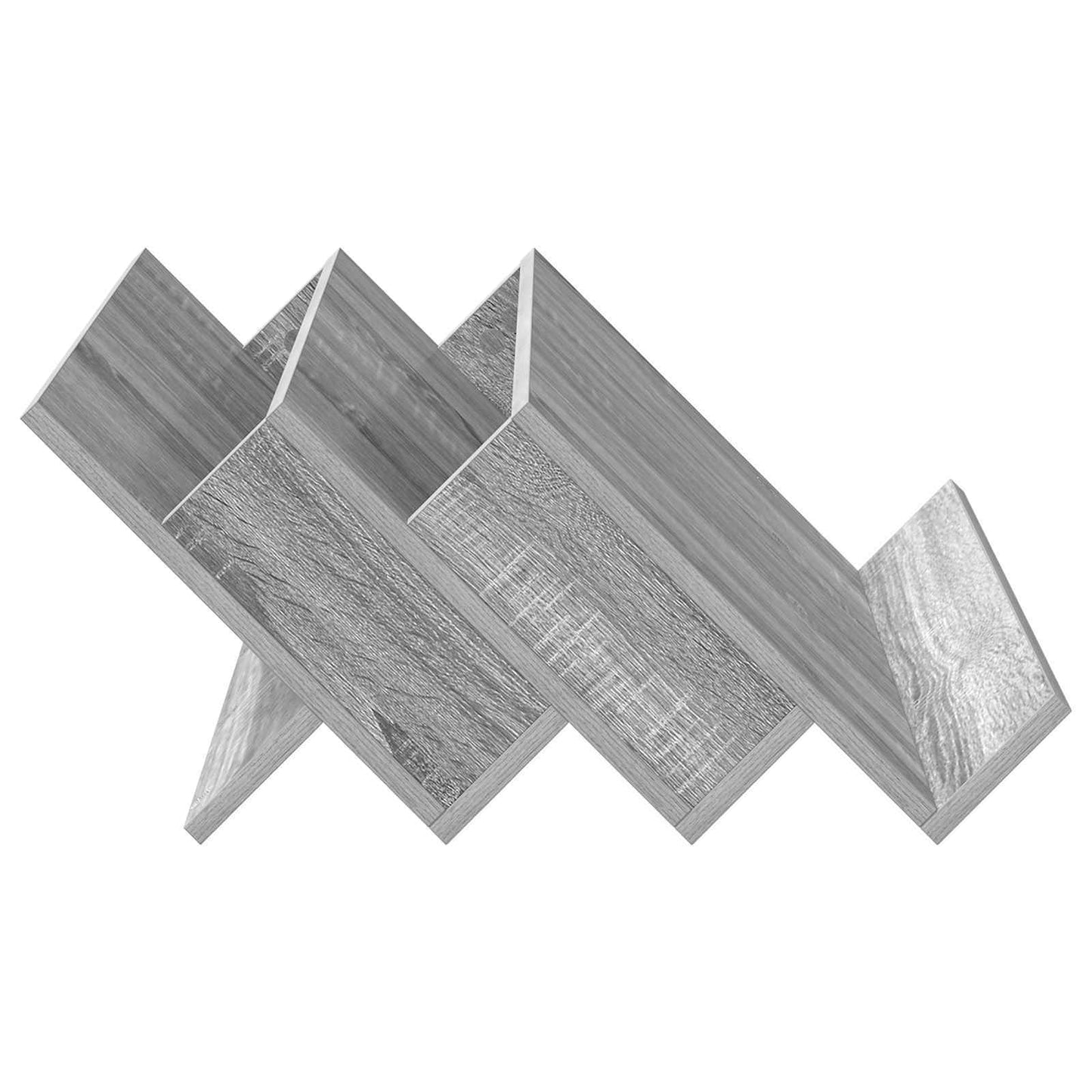 vidaXL Ράφι Περιοδικών με ράφι Γκρίζο Σονομα 65 x 53 x 28,5 εκ