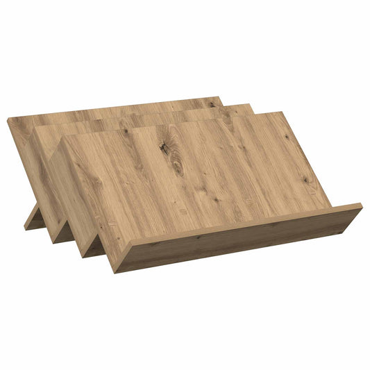 vidaXL Ράφι Περιοδικών με ράφι Artisan Oak 65 x 53 x 28,5 εκ