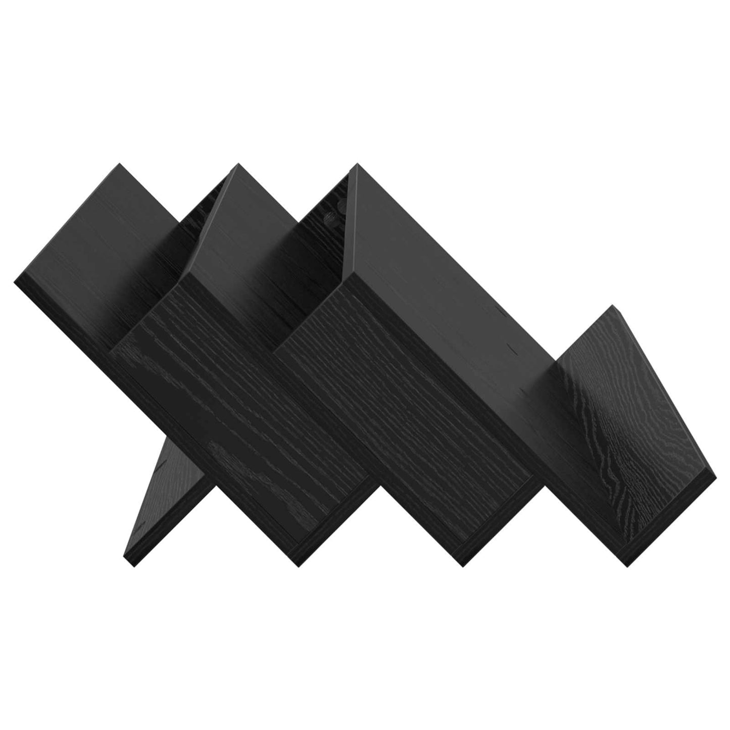 vidaXL Ράφι Περιοδικών Μαύρη Οξυά 90 x 53 x 28,5 εκ Επεξεργασμένο ξύλο