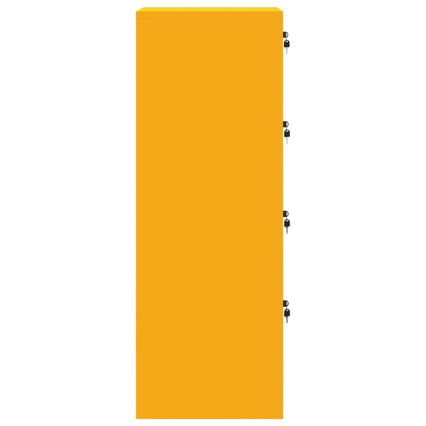 vidaXL Ντουλάπα Αρχείων 2 pcs Χαμομηλί κίτρινο 44 x 50 x 106.5 εκ