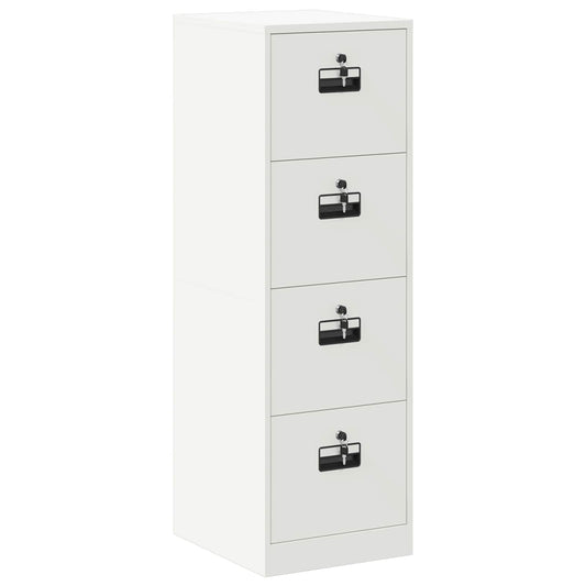 vidaXL Ντουλάπα Αρχείων με συρτάρι 2 pcs Λευκό 44 x 50 x 139 εκ