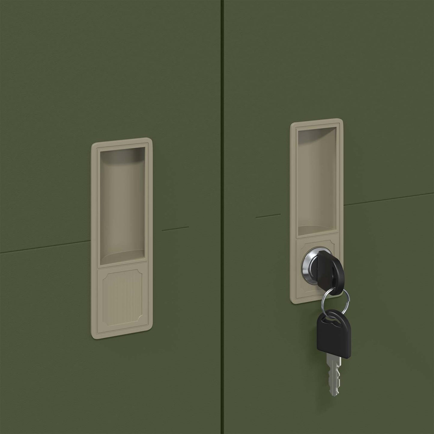 vidaXL Ντουλάπι αποθήκευσης 2 pcs Ελιά Πράσινη 90 x 40 x 140 cm