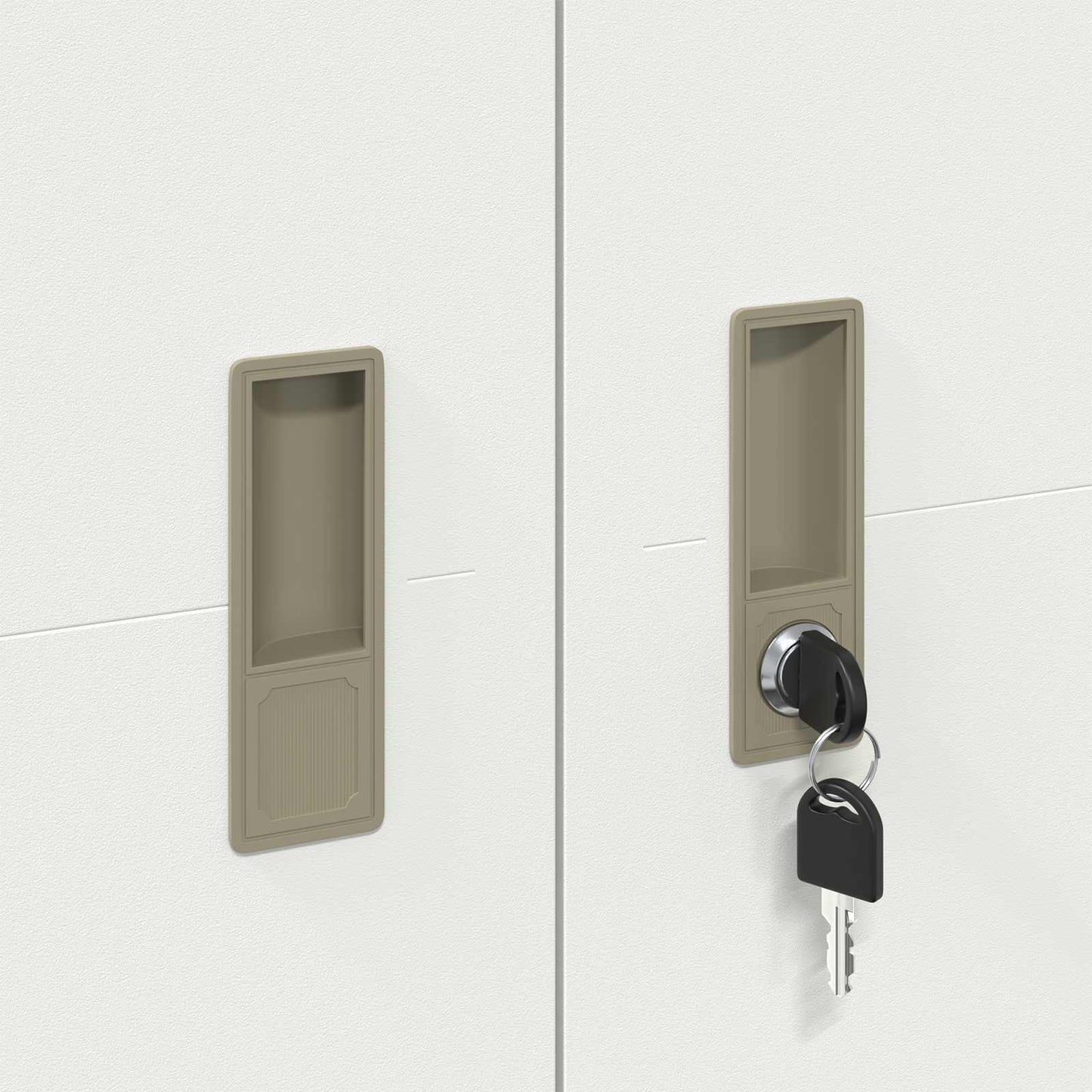 vidaXL Ντουλάπι αποθήκευσης με αποθήκευση 2 pcs Λευκό 90 x 40 x 140 cm